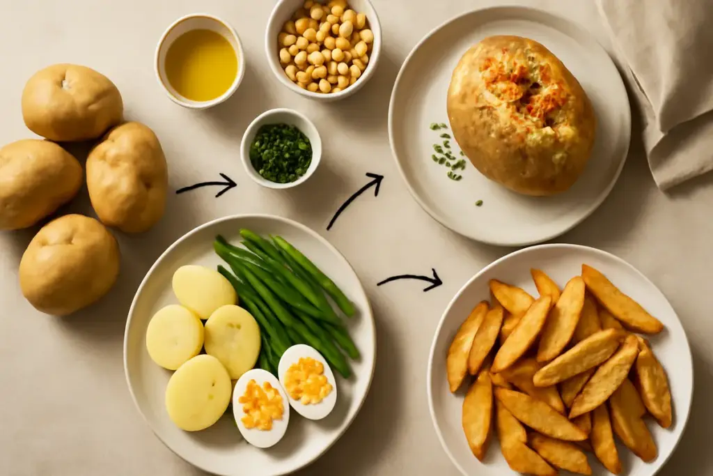 Come trasformare le patate in un pasto completo? Idee semplici e nutrienti anche con pochi ingredienti