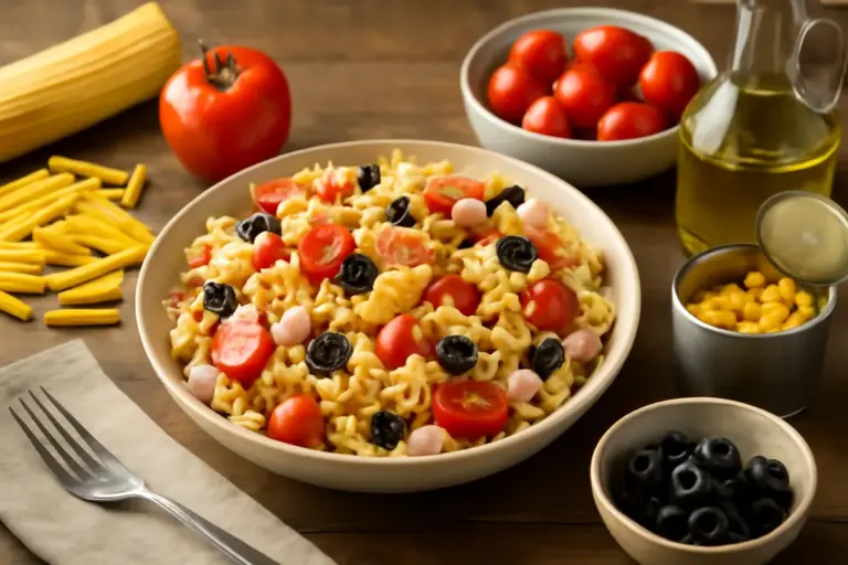 Pasta fredda con ingredienti economici: la versione che costa meno e piace a tutti